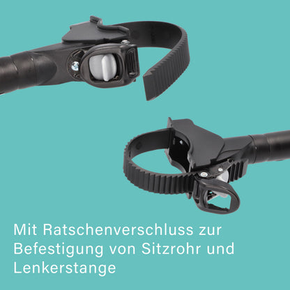 Fischer Fahrradrahmenadapter 591038 für Fahrradtransport, schwarz