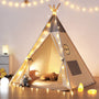 besrey Tipi Kinderzelt Spielzelt – Baumwolle Indoor Outdoor Lichter Matte
