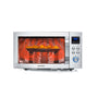 SEVERIN Crispy Wave 4-in-1 Mikrowelle – 25L Silber MW 7982. Silbernes 25L Gerät. Erwärmt, gart & bräunt Speisen via Mikrowelle, Grill & Heißluft.