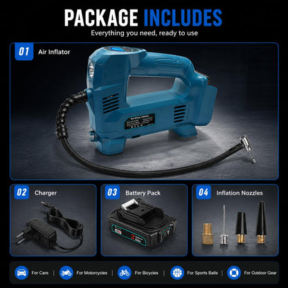 Waitley UPUMP-MK1 Akku-Kompressor 150 PSI mit LED-Licht und Autostop