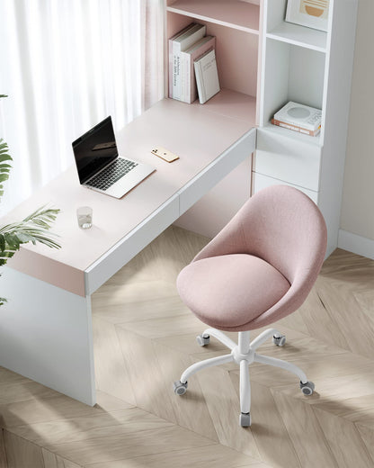 SONGMICS Homeoffice Schminkstuhl OBG020P01 – Pastellrosa