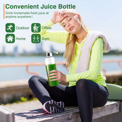 AMZCHEF Slow Juicer Entsafter Gemüse Obst – Schwarz