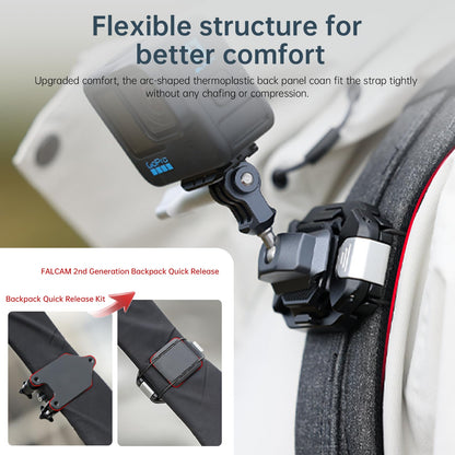 FALCAM F38 Kamera Clip V2 Rucksack Schnellwechselsystem mit Platte