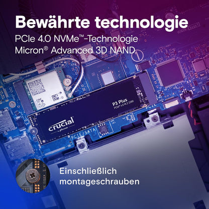 Crucial P3 Plus 1TB M.2 Gen4 NVMe Interne SSD - Acronis Edition