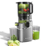AMZCHEF Entsafter Slow Juicer 250W mit 145mm Öffnung – Grau