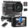 Apexcam M80 Action Cam 4K 60fps 48MP WLAN mit 64GB Karte und Zubehör, inklusive Schutzgehäuse und Fernbedienung
