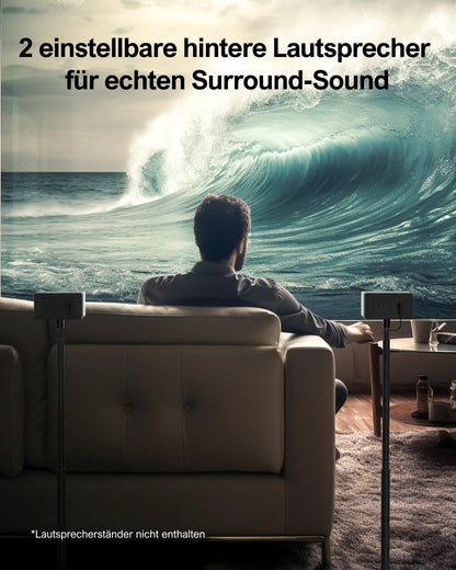 ULTIMEA Poseidon D50 5.1 Surround Soundbar mit Rear-Lautsprechern