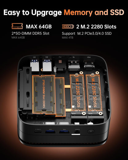 NiPoGi Hyper H1 Mini PC – Ryzen 7 6800H 16GB/512GB Win 11 Pro