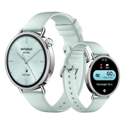 Xiaomi Watch S4 41mm Smartwatch mit Edelstahlgehäuse, Mintgrün