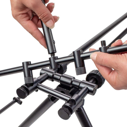 Riverbank Rod Pod Alu Rutenauflage 5 Ruten – Schwarz