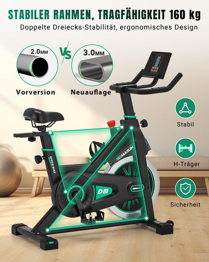 DMASUN Heimtrainer Fahrrad Ergometer – leise & Tablet-Halter