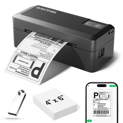 ByteCintia Bluetooth Etikettendrucker - 4x6 Thermodrucker