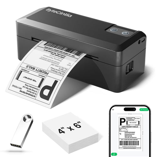 ByteCintia Bluetooth Etikettendrucker - 4x6 Thermodrucker