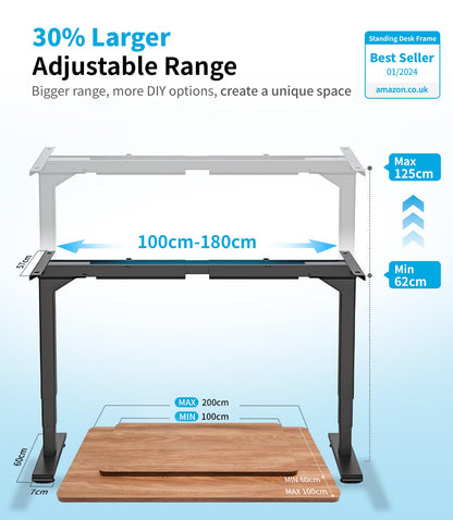 MAIDeSITe T2 Pro Plus Elektrisches Höhenverstellbares Schreibtischgestell