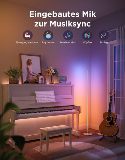 Govee RGBIC LED Ecklampe Matter Alexa Dimmbar - Silber