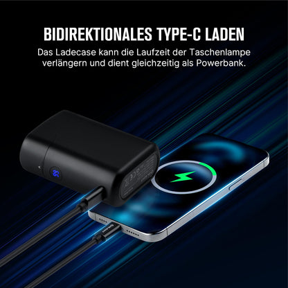 OLIGHT Baton 4 Kit Mini LED Taschenlampe mit Ladecase, 1300 Lumen