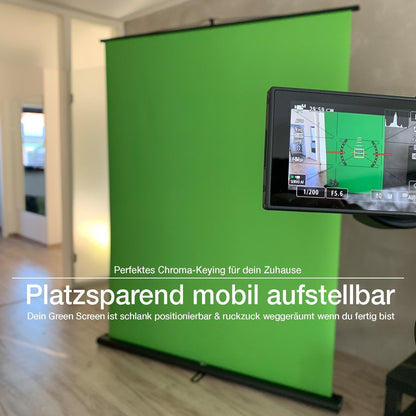 Floordirekt Greenscreen Rollup Chroma Key Panel 150x200cm