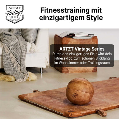 ARTZT Vintage Series Medizinball Rindsleder 5000 gr