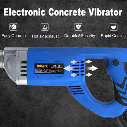 IMAYCC Betonrüttler Betonverdichter – 1300W 2m Schlauch