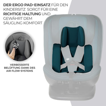 Kinderkraft XPEDITION2 I-SIZE Kindersitz 360° Reboarder Isofix Blau