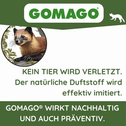 GOMAGO Marderschutz Set Duftstoff Vergrämung – 2er Set Haus