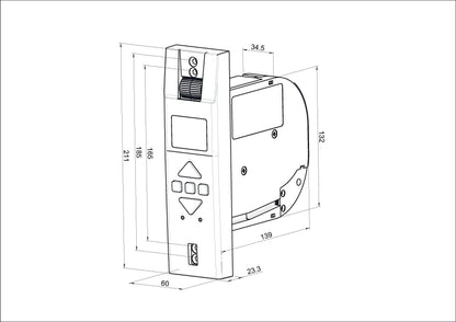 MATOFIX PRO Elektrischer Gurtwickler Unterputz 17-23mm