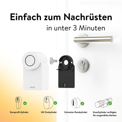 Nuki Smart Lock Go (2025) Smartes Türschloss – Matter WLAN