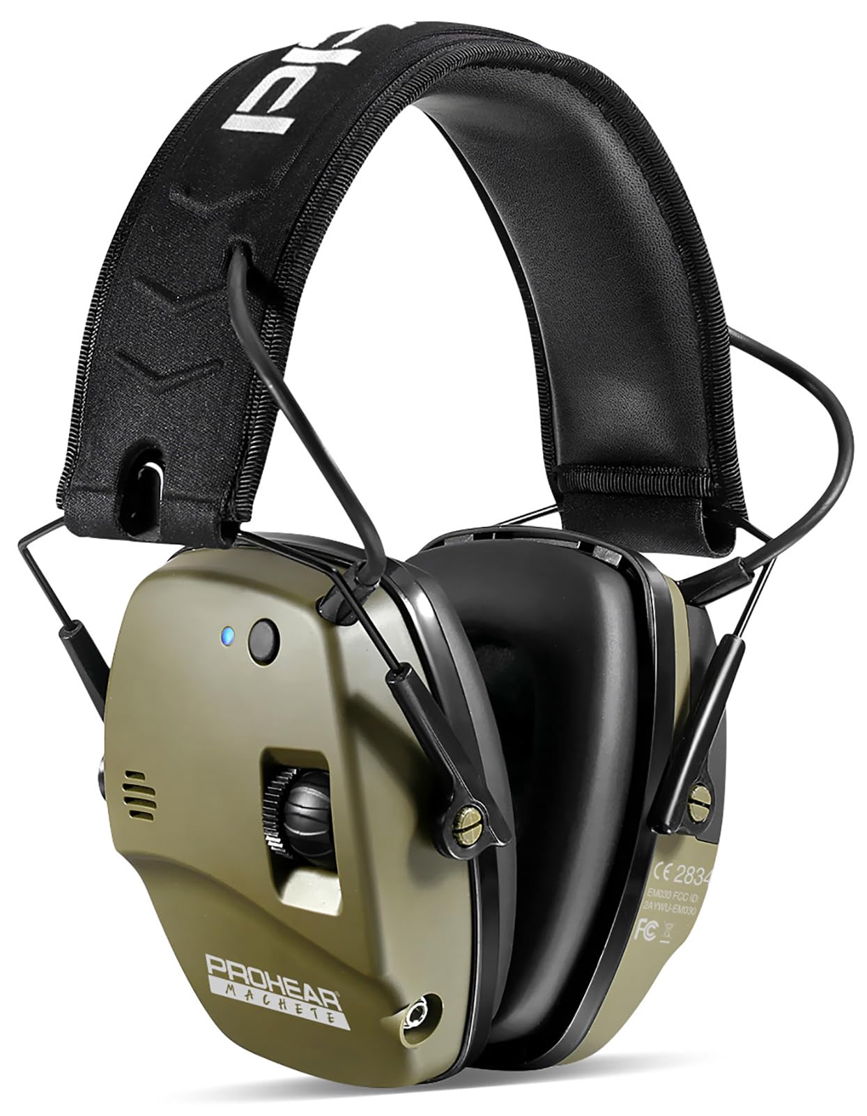 PROHEAR 030 Elektronischer Schiessgehörschutz Bluetooth Grün. Kapselgehörschutz. Dämpft Lärmspitzen elektronisch für Sportschützen.