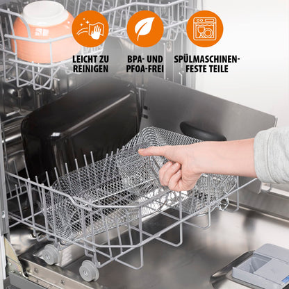 Tristar Doppel-Fritteuse FR-6937, Edelstahl, 6 Liter, Kaltzone