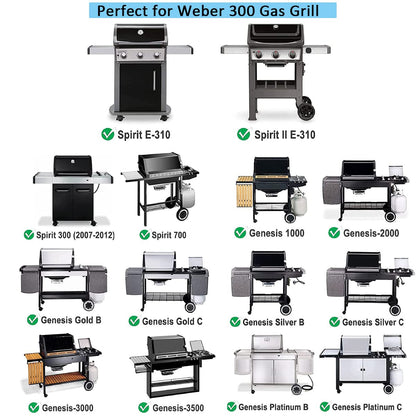 FORYEYC Edelstahl Grillrost Set für Weber Spirit 300, 44,5 cm