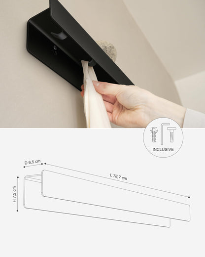 Kazai Kian Garderobe mit versteckten Haken & Ablage – Schwarz