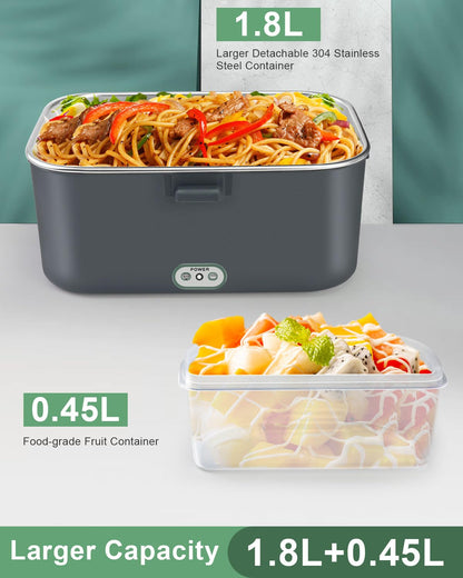 AUTOPkio Elektrische Lunchbox 1,8 L 12V/24V/220V Speisenwärmer