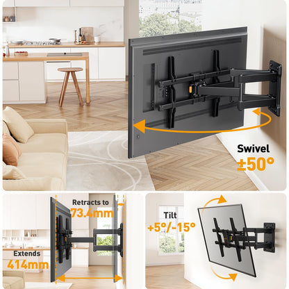 Perlegear TV Wandhalterung PGLF6 schwenkbar neigbar 32-85 Zoll