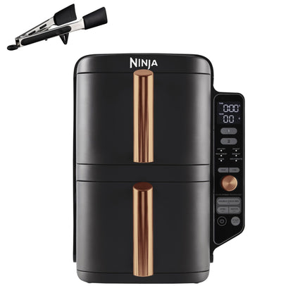 Ninja Double Stack XL Heissluftfritteuse - 9.5L Schwarz/Kupfer