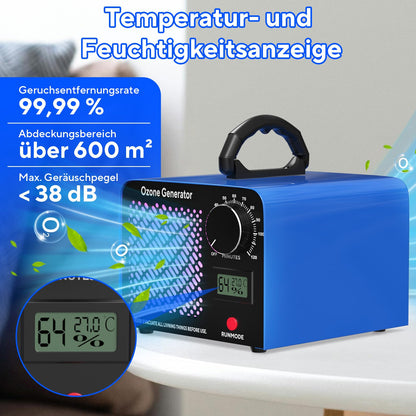 Fwiull Ozongenerator HS-G03 65.000 mg/h mit Timer, bis 300 m²