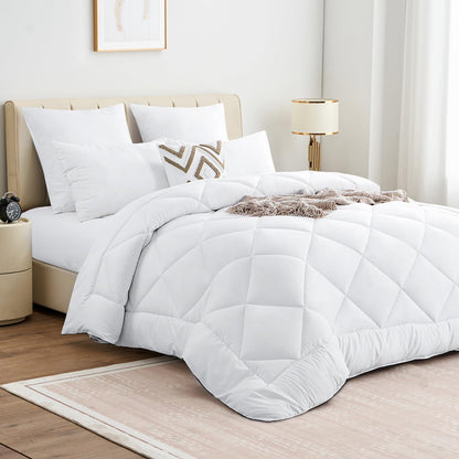 Aisbo Bettdecke 200x220 cm Ganzjahresdecke Steppbettdecke 300 GSM