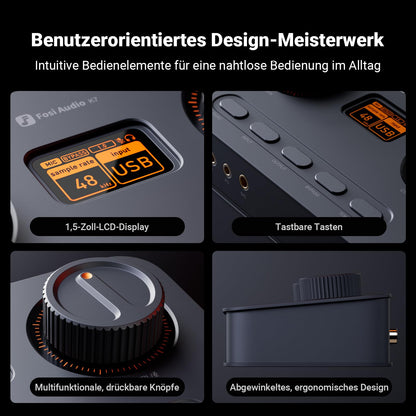 Fosi Audio K7 DAC Kopfhörer Verstärker für PC/Gaming USB-C