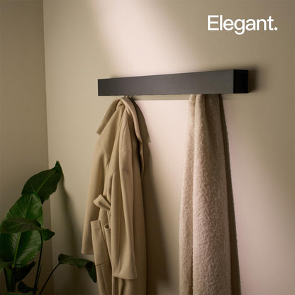 Designfabrik Hamburg Wandgarderobe Metall 80cm Matt Schwarz