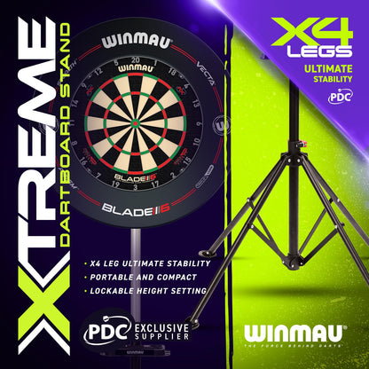 WINMAU Xtreme Dartständer 2.0 – tragbarer Dartboard-Ständer