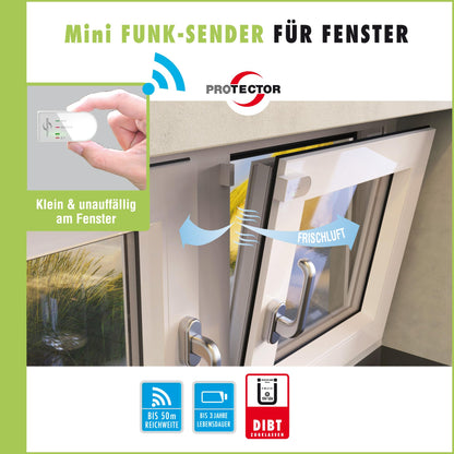 PROTECTOR AS-5120 Funk-Abluftsteuerung mit Fensterkontaktschalter