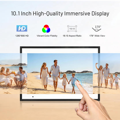 AEEZO Digitaler Bilderrahmen 10,1 Zoll IPS Touchscreen 32 GB WiFi