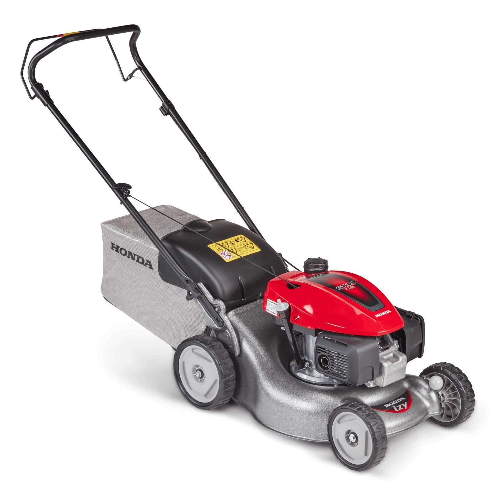 HONDA Rasenmäher HRG 416 C1 PK - 41cm Schnittbreite 2023. Roter Mäher zum präzisen Schnitt von Rasen.