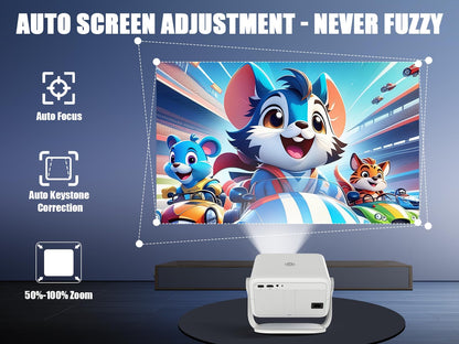 Smart Beamer L018 NTV - Android 13 4K Tragbarer Projektor