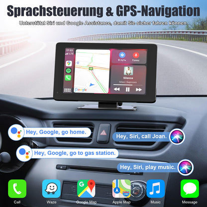 Wireless Carplay Android Auto Display 7 Zoll - Standfuss