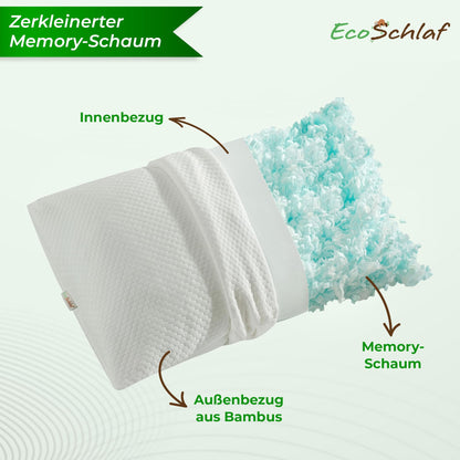 EcoSchlaf AirFlow Kopfkissen – ergonomisches Nackenkissen
