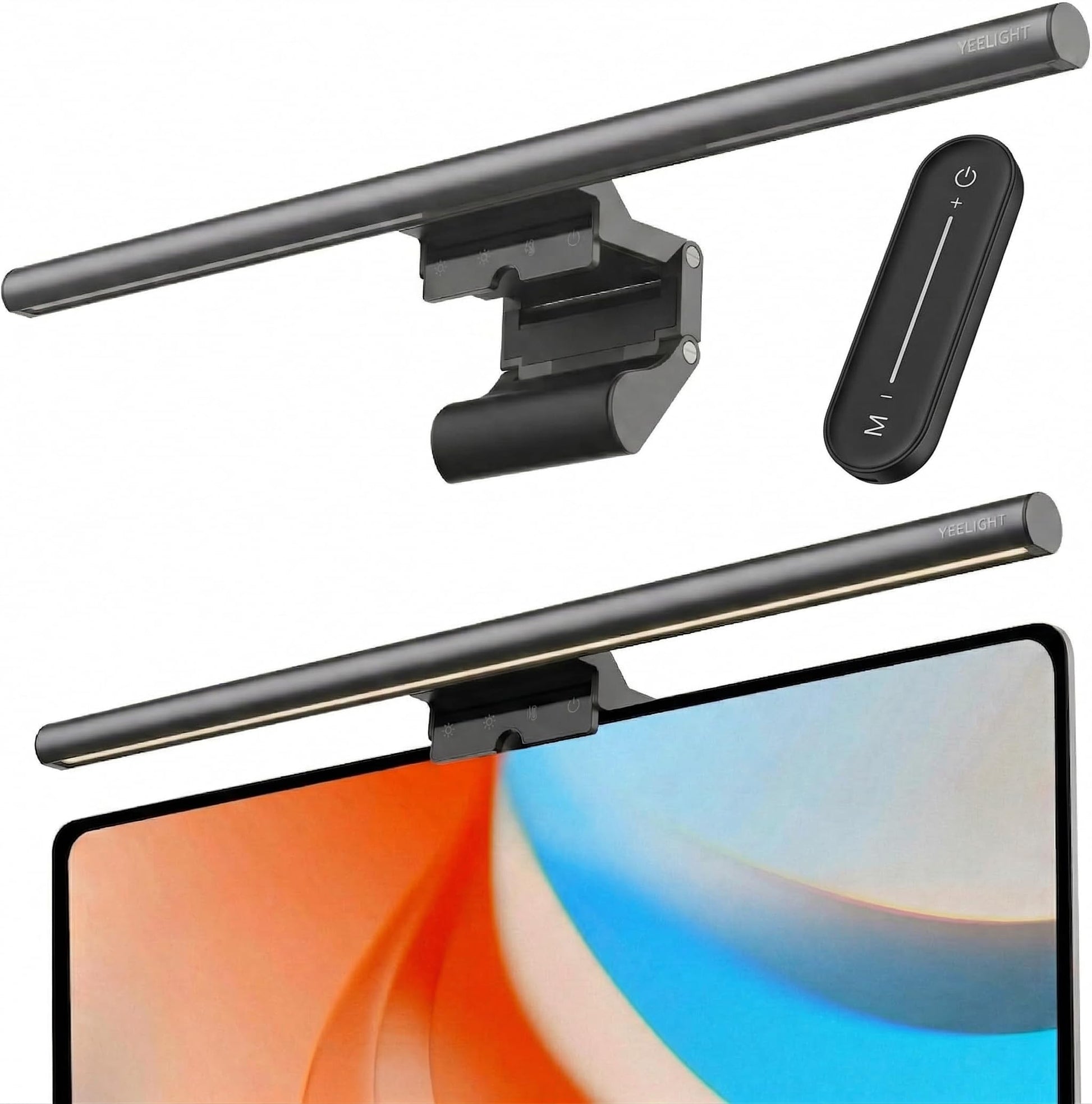 Yeelight Monitor Light Bar LED, 40 cm Monitorlampe mit Fernbedienung, Aluminiumgehäuse, Klemmmontage