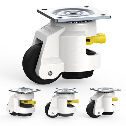 Industrie TD80 Schwerlast Niveaurollen – 60mm Ratschengriff. Robuste, graue Niveaurolle mit 60mm Ratschengriff zum Ausrichten u. Bewegen v. Schwerlast.