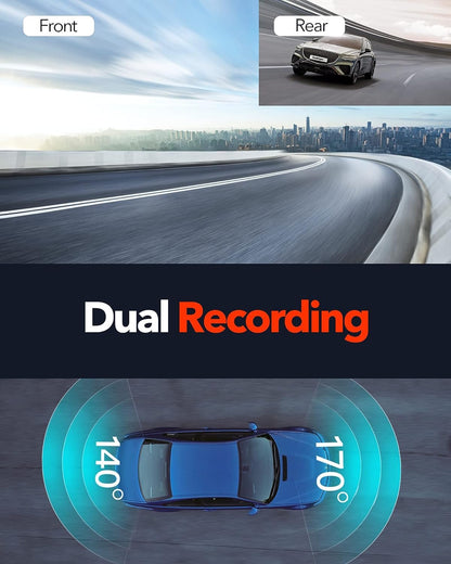 REDTIGER F7N 4K Dashcam Front/Rear mit 64GB Karte
