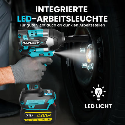RAYLEEY Akku-Schlagschrauber RM-F01, 18V, 1000 Nm, 1/2 Zoll, Set