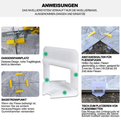 Fliesen Nivelliersystem: Nivellier-Zuglaschen 1.5mm – 2500 Stück